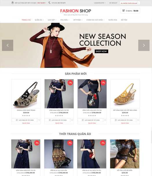 Thiết kế web Beauty Spa